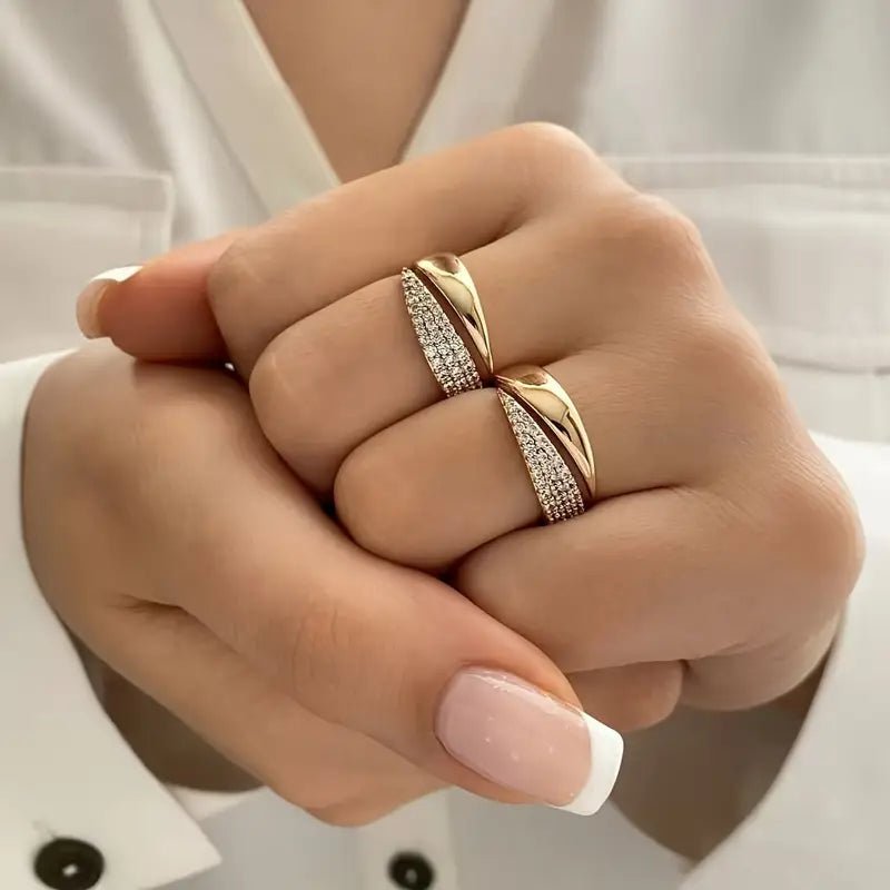 Elegant Adjustable Sparkle Ring - Y Files