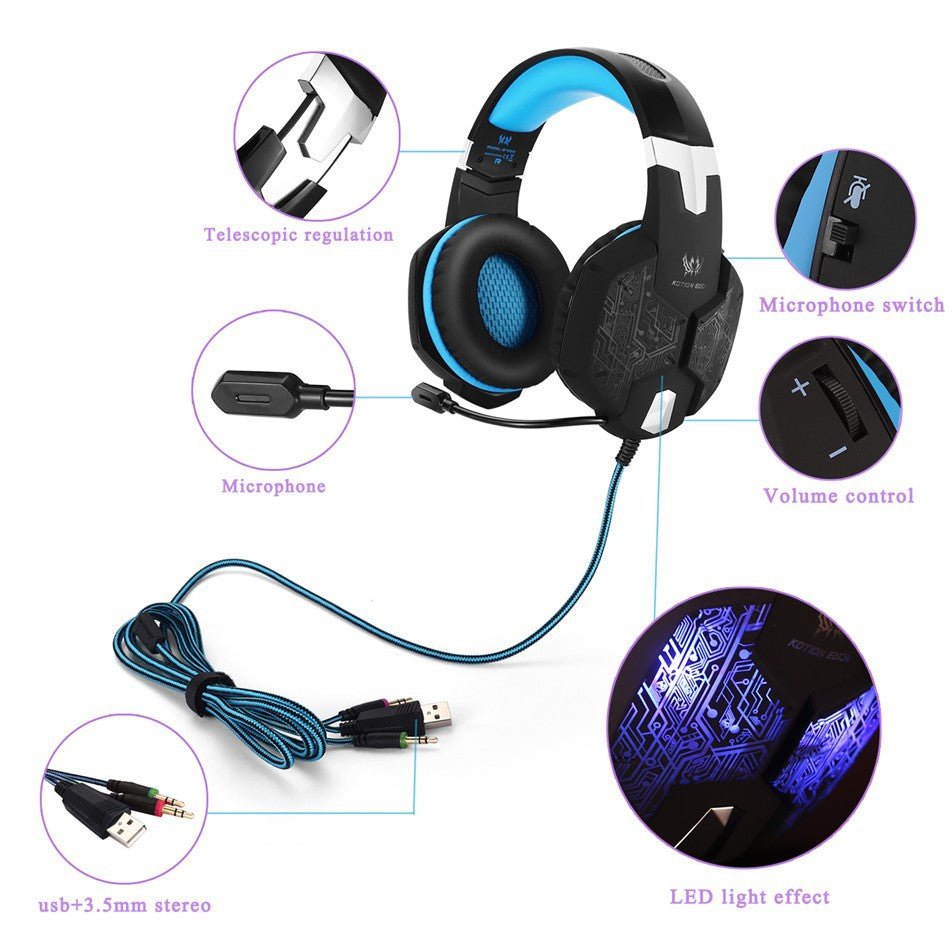 G1000 Gaming Headset with Microphone for PC - Y Files