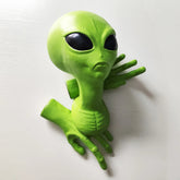 Green Alien Wall Hanging Art UFO Visitor 51 Area Extraterrestrial Organism Monster Study Living Room Ornament Lover&