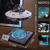 Hot 601pcs MOC Technical Space UFO Spaceship Building Blocks Spacecraft Bricks Model Assembling DIY Toys for Boys Birthday Gift - Y Files