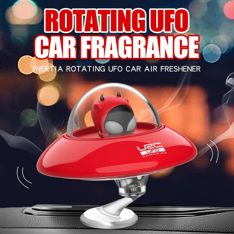 Inertial rotating UFO car ornaments dashboard air freshener interior accessories decoration solid perfume fragrance diffuser fun - Y Files