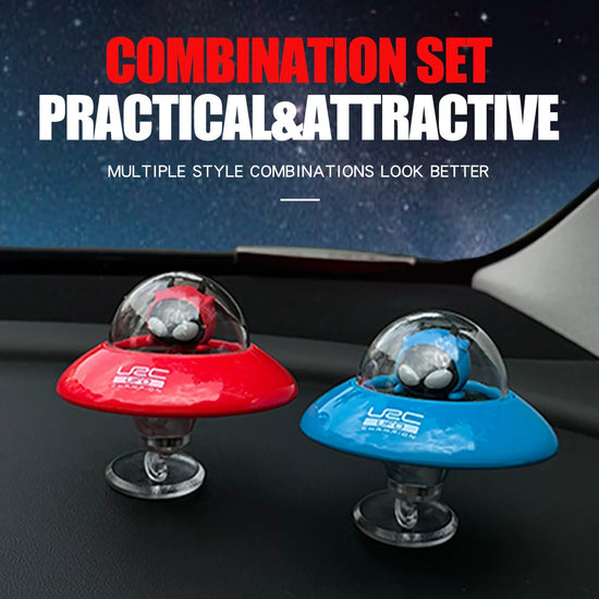 Inertial rotating UFO car ornaments dashboard air freshener interior accessories decoration solid perfume fragrance diffuser fun - Y Files