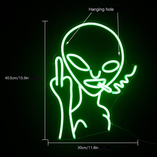 LED Alien Neon Light for Party Room Decor - Y Files
