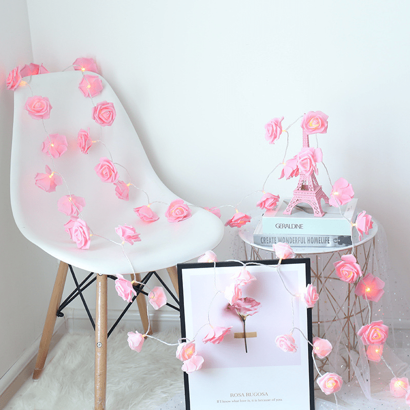 LED Rose Flower String Lights - Y Files