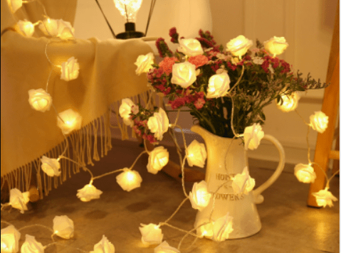 LED Rose Flower String Lights - Y Files