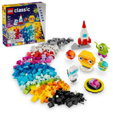 LEGO Classic Creative Space Planets Building Toy Set - Space Toy for Kids Boys & Girls Ages 5+ - Includes Alien Rocket Ship & Glow in The Dark Bricks - Gift for Christmas - 11037 - Y Files