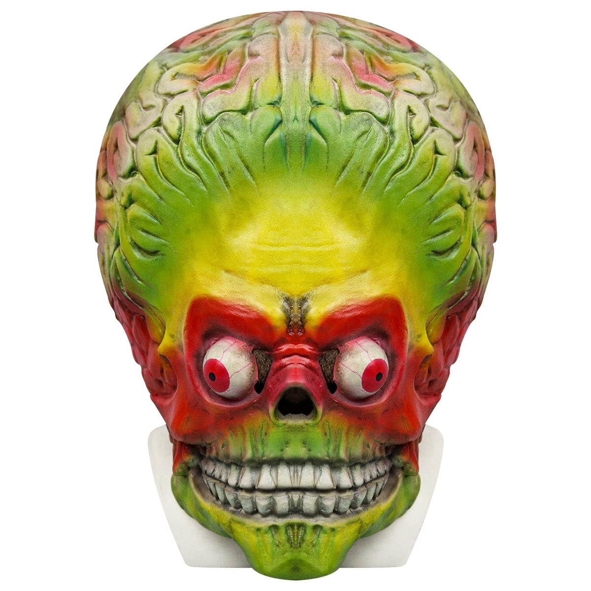 Lyxaof Mars Attacks Mask Realistic Brain Alien Mask Full Head Monster Headwear Scary Halloween Cosplay Costume Prop for Adult (Alien Brain) - Y Files