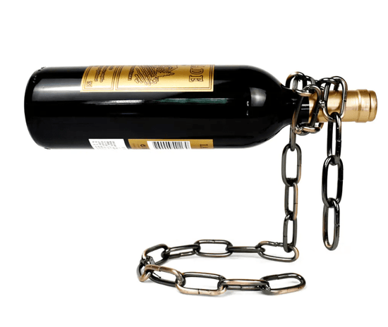 Magic Iron Chain Wine Bottle Holder - Y Files