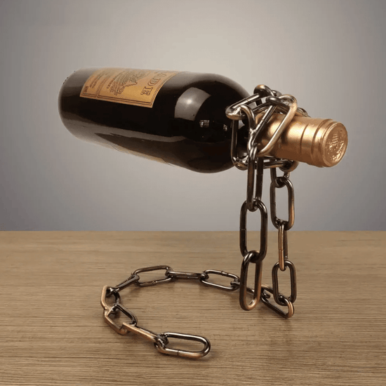 Magic Iron Chain Wine Bottle Holder - Y Files