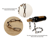 Magic Iron Chain Wine Bottle Holder - Y Files