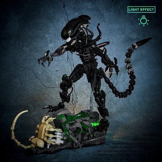 Mechanical Alien Building Blocks High-Tech Movie Model The Robot Movable Joint Bricks Toys Compatible With LEGO - Y Files