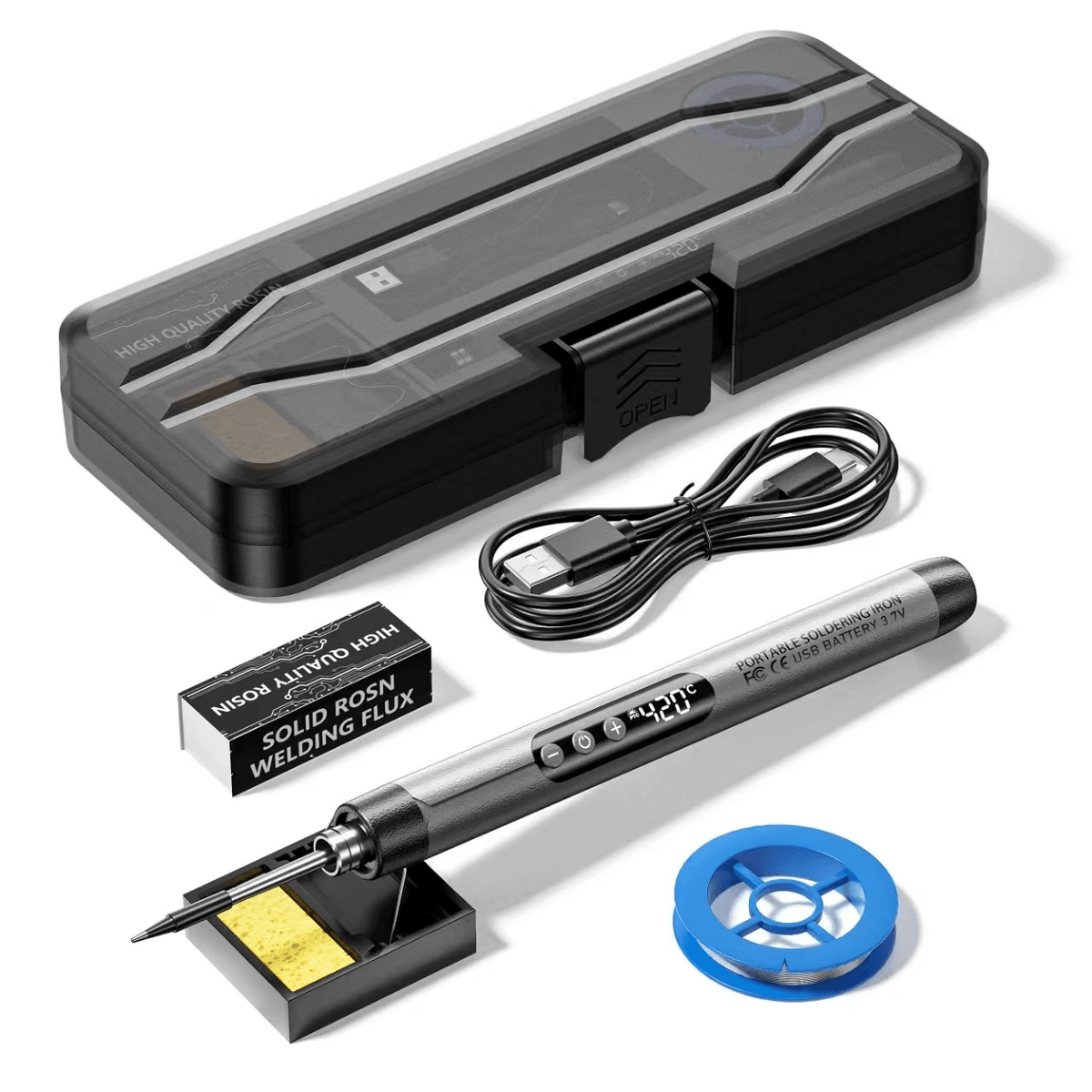 Mini USB Soldering Iron Kit - Y Files