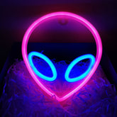 Neon Planet LED Alien Light for Room or Bar Decor - Y Files