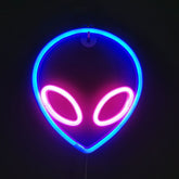 Neon Planet LED Alien Light for Room or Bar Decor - Y Files