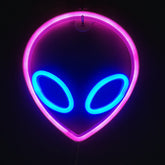 Neon Planet LED Alien Light for Room or Bar Decor - Y Files