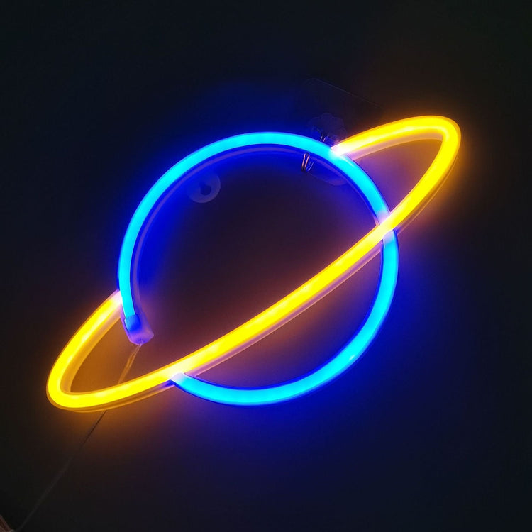 Neon Planet LED Alien Light for Room or Bar Decor - Y Files
