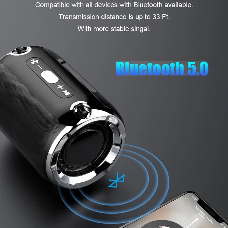 Portable Anti-Fall Bluetooth Speaker with Subwoofer - Y Files