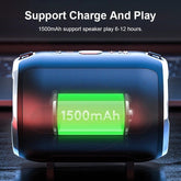 Portable Anti-Fall Bluetooth Speaker with Subwoofer - Y Files