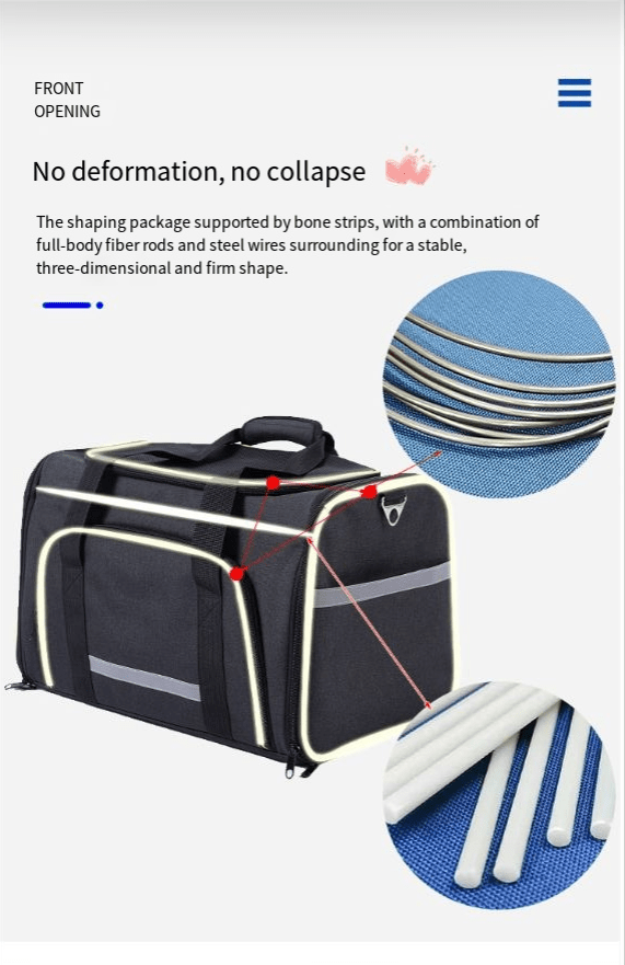 Portable One-Shoulder Folding Pet Carrier Bag - Y Files