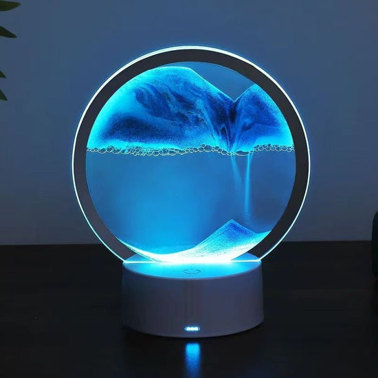 RGB LED Sandscape Table Lamp with Moving Sand Art - Y Files