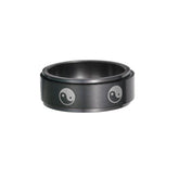 Stainless Steel Turning Decompression Gossip Ring for All - Y Files