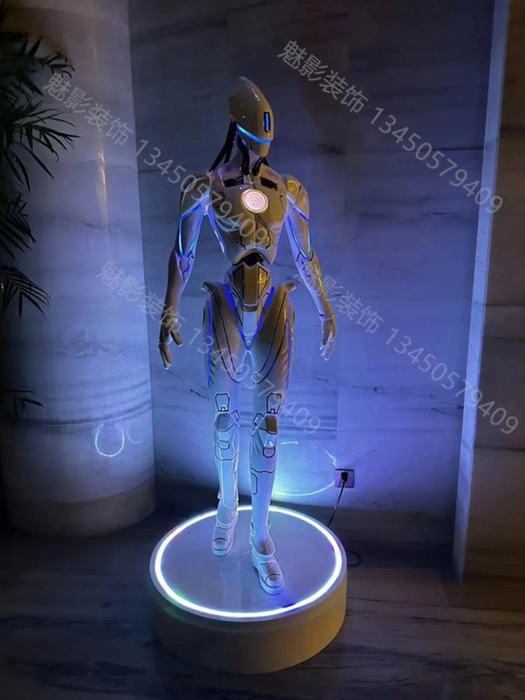 Tech mechanical alien cyberpunk style Internet celebrity clock in KTV bar entertainment large decoration - Y Files