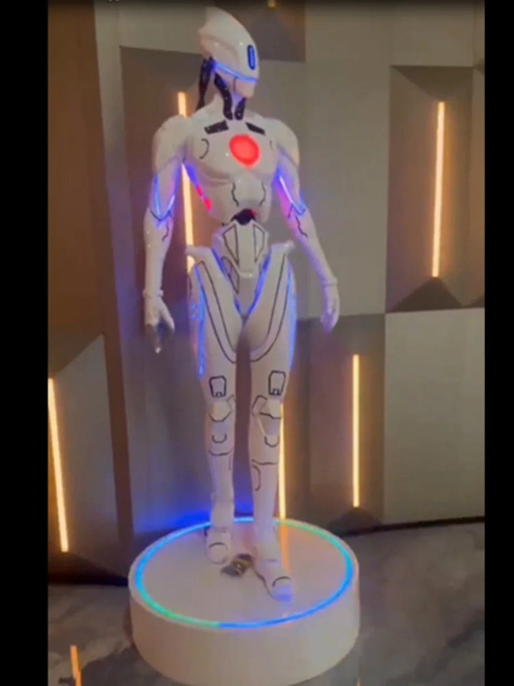 Tech mechanical alien cyberpunk style Internet celebrity clock in KTV bar entertainment large decoration - Y Files