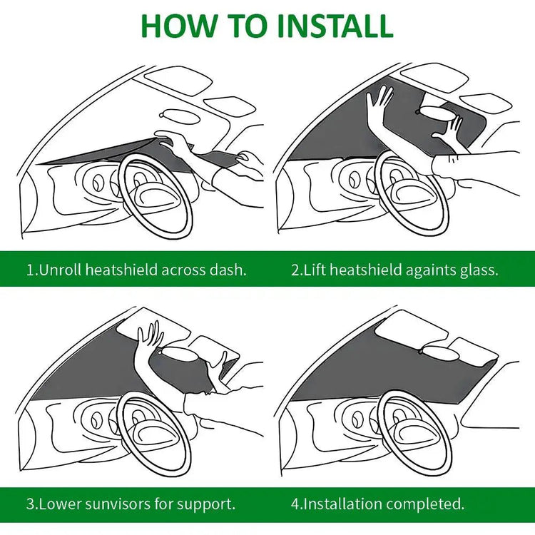 The Tech-Geek Alien Sun Visor Car Windshield Sun Shade UV Protection Heat Insulation Cover Universal Sun Protector - Y Files