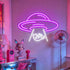 UFO Cat Neon Sign,Alien Cat LED Neon,Cute Cat Wall Decor,Gaming/Space Room Decor,Kawaii Bedroom Neon Sign,Cat Lover Gift - Y Files