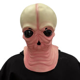 UFO Pink Alien Mask Cosplay Big Eyes Space Creature Alien Latex Helmet Halloween Carnival Dress Up Party Costume Props Gifts - Y Files