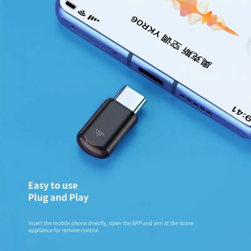 ype-C Micro USB Smart IR Remote Control Phone APP Mini Adapter - Y Files
